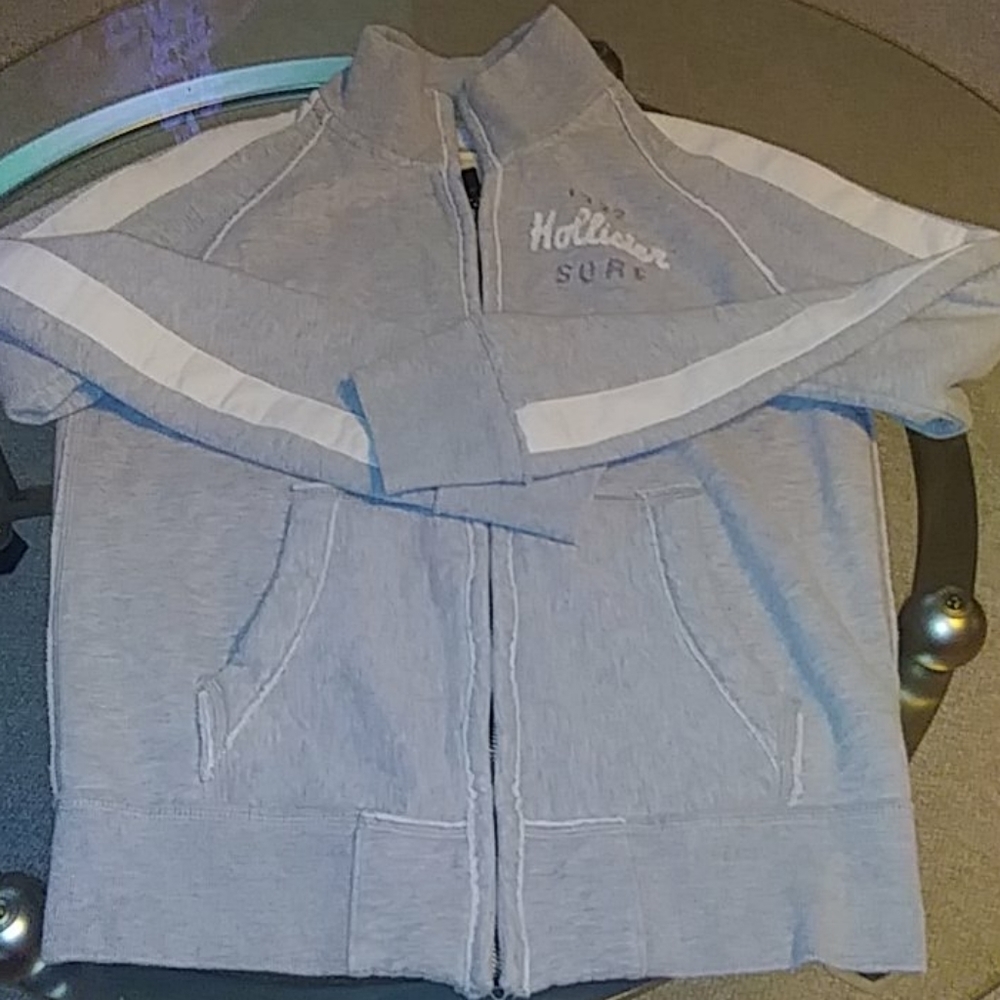 𝅺hollister California Men's Medium grey hoodie